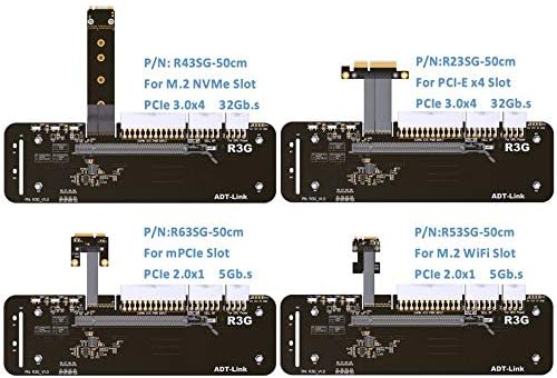 ADT-LINK R23SG eGPU pcie x16 До PCie x4 Продолжен Адаптер Кабел 16x PCI - Express Кабли eGPU За Графичка Картичка Надворешни