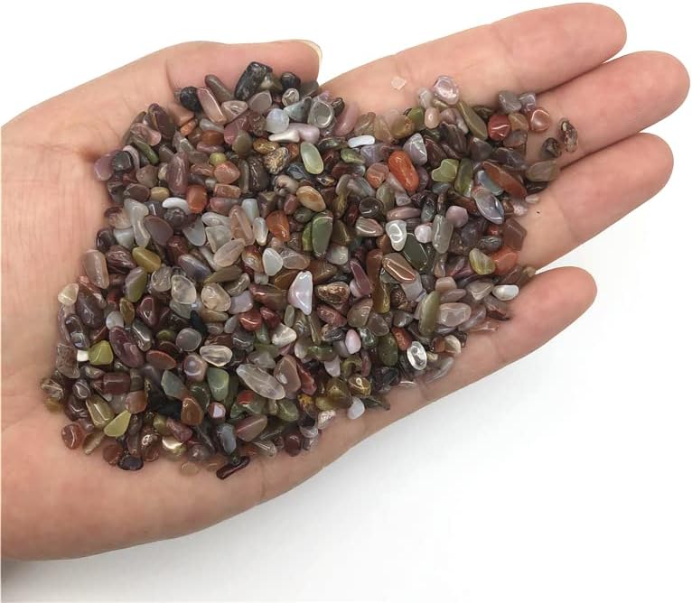 Ertiujg Husong306 50g 3-5 mm природен извор на сол агатат чакал минерален камен кристален енергетски подобрување на природни камења и