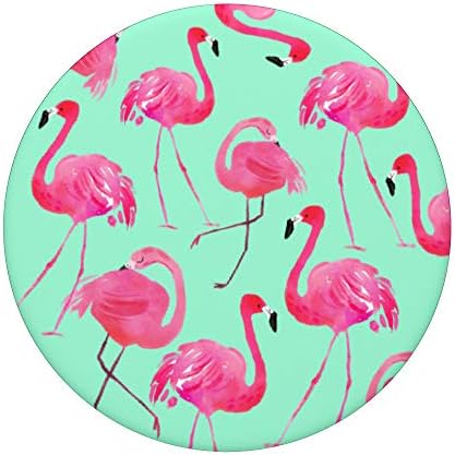 Фламинго стадо симпатична летна телефонска додаток за подароци PopSockets PopGrip: Заменлива зафат за телефони и таблети