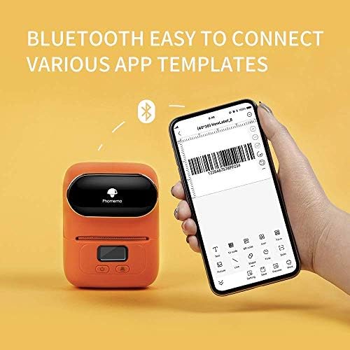 Производител на етикети со Bluetooth со Bluetooth со една кутија 50 × 80мм етикета, преносен производител