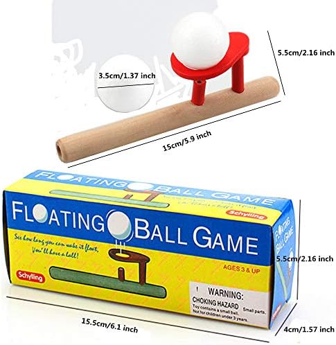 HFBLINS лебдечки топки со топки за играчки играчки играчки, дување цевки свирежи топки играчки за деца, класичен баланс на стрес
