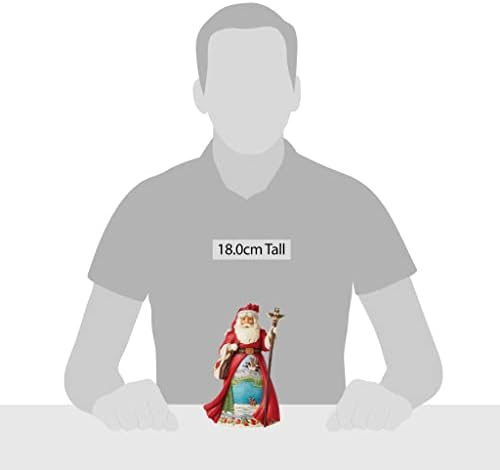 Enesco Jim Shore Heartwood Creek Santas низ целиот свет канадска фигура, 7,18 инчи, повеќебојни