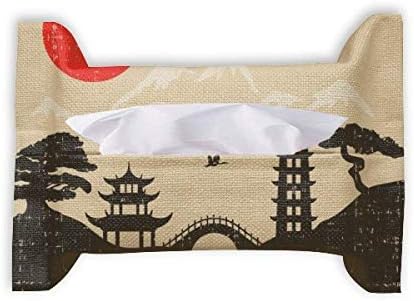 Јапонија црна бела црвена жолта храмска хартија хартиена крпа за ткиво на лицето, салфетка од салфетка