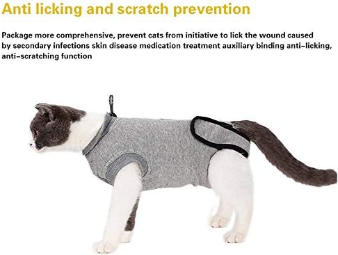 Доглеми костум за обновување на мачки за абдоминални рани и заболувања на кожата, професионално по засилување на мека удобност е-конус алтернатива