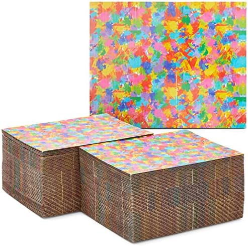 100 пакувања со рамка за слика на агол за испорака уметност, прилагодливи картонски рабови за движење, разнобојни