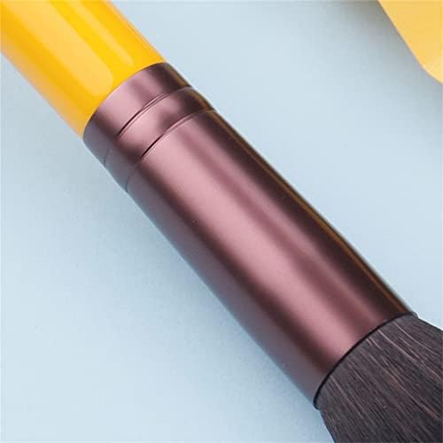 Дебела жолта серија 11pcs синтетички четки за коса сет-лице и око козметичко пенкало-уметнички коса (боја: а, големина