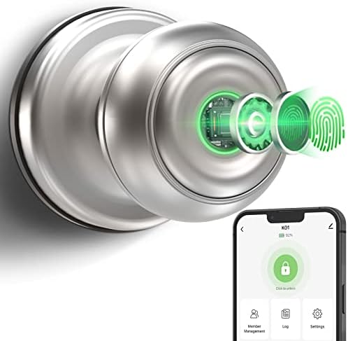 Geektale Вратата За Заклучување Паметна Врата Копче, Биометриски Заклучување На Вратата Паметна Брава копче За Отпечатоци Од
