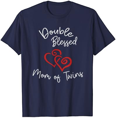 Двојно благословена мајка на близнаци совршена маица за Денот на мајката