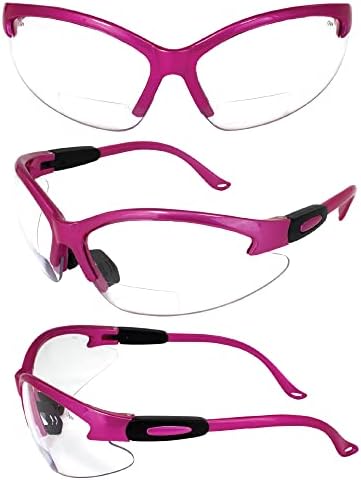 Безбедносни очила за очила за очила за очила за медицински сестри, за стоматолошки асистенти, очила за сонце за жени за жени дами мажи 2 пара виолетова и топла розов?
