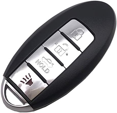 Smart Key Fob Case Shell Fit for Nissan Altima Maxima Murano Infiniti KR55WK48903 4 Копчиња Заменска замена за влез без клучеви за далечински управувач за куќиште за куќиште за куќиште на надворешна об
