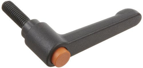 Die Cast Cinc Metric Право прилагодлива рачка со копче за притискање на портокал, навојна обетка, должина од 30мм, висина од 22мм, M4 x 0,7 mm конец, должина на нишка од 12 мм