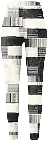 Четкани хеланки за жени со висока половината ултра мека туника Атлетска јога хеланки обични истегнување тенок зимски панталони панталони