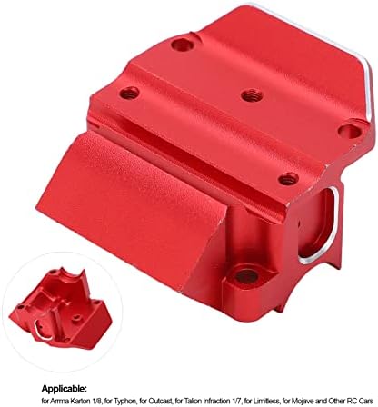 Горна обвивка за RC Gear Box, Алуминиумска легура предната задна опрема за менувачот Горна обвивка за Armma Karton 1/8 RC CAR Model Car Accessory