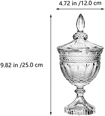 Тофику Стаклена Тегла Стаклен Сад За Бонбони Со Капак Проѕирна Стаклена Тегла За Бонбони Стаклена Тегла За Аптеки Кристална Тегла За Колачиња