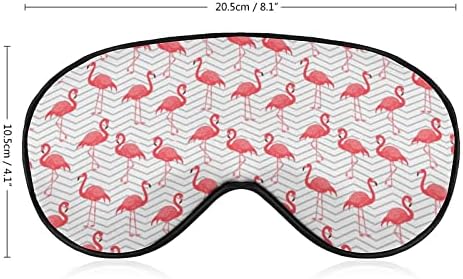 Црвена Фламинго Маска За Очи За Спиење Затемнување Ноќни Врзани Очи Со Прилагодлив Ремен За Мажи Жени Патуваат Јога Дремка