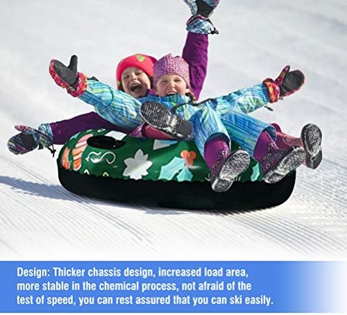 Pretyzoom лесен скијачки прстен за преклопување снег санка за ладно отпорни на забави за забави