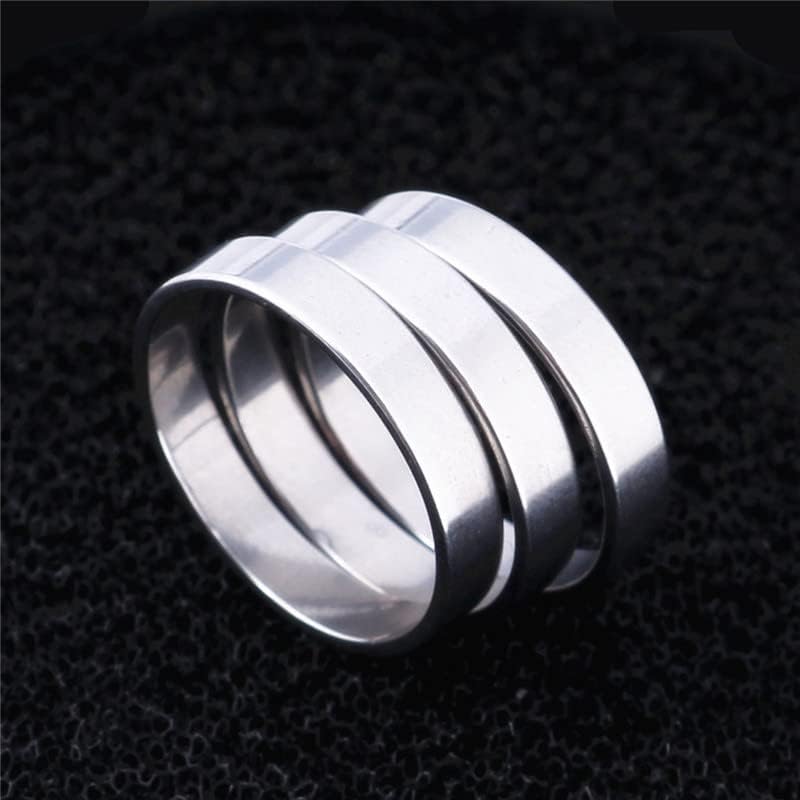 Колезо 316L 4мм ringsвони мал бенд прстен за мажи и жена модна сребрена опашка прстен-80230