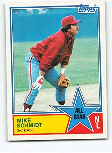 1983 Топпс 399 Мајк Шмит како екс/НМ Филаделфија Филис Бејзбол Трговска картичка MLB