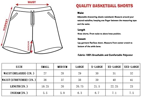 Онелегантски машки кошаркарски шорцеви спортски панталони со џебови Атлетска пот одење колено панталони за печатење шорцеви за печатење