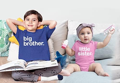 Големиот брат Мала сестра облека со кошули со сестри и сестри кои одговараат на облеката за девојчиња за новороденчиња