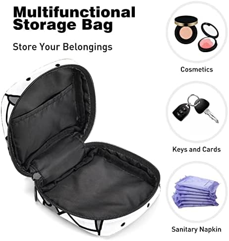 Торба за Складирање Санитарни Салфетки, Преносни Менструални Подлоги За Повеќекратна Употреба Патент Кеси, Торбичка За Складирање