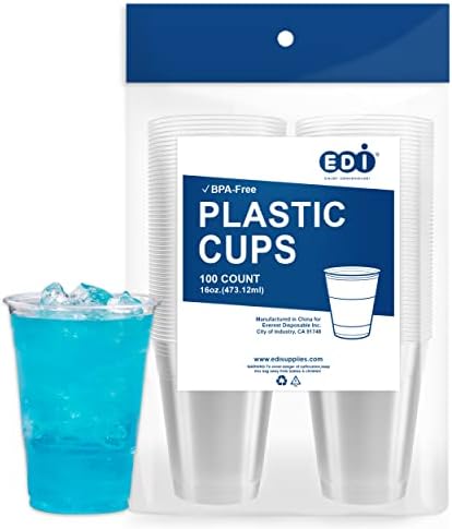 ЕДИ [20 мл. - 100 Пакет] Кристално Чисти Пластични Чаши За МИЛЕНИЧИЊА За Еднократна Употреба