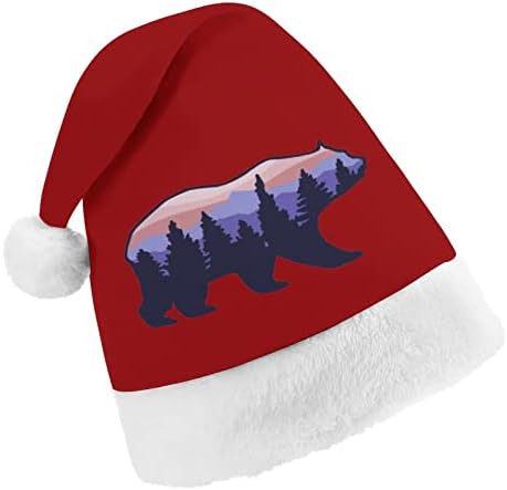 Мечка Роаминг Форест Божиќна Капа Персонализирана Дедо Мраз Шапка Смешни Божиќни Украси