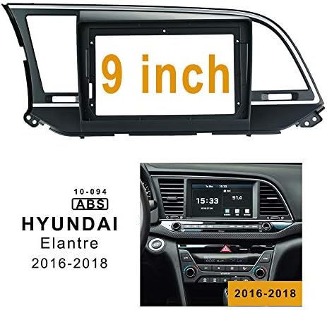 9 инчен Автомобил Радио Фасција Рамка За Hyundai Elantra -2018 ДВД ГПС Нави Плеер Панел Цртичка Комплет Инсталација Стерео