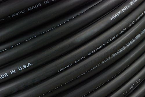 Темко Индустриски WC0178-20 '2 Мерач AWG заварување олово и кабел за батерии на автомобили бакарна жица црна + црвена | Направено во САД