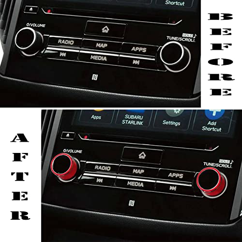 Копче за прекинувач за контрола на јачината на звукот за Subaru Forester 2019-2022 Red Forester Sport Sports додатоци за јачината на копчињата