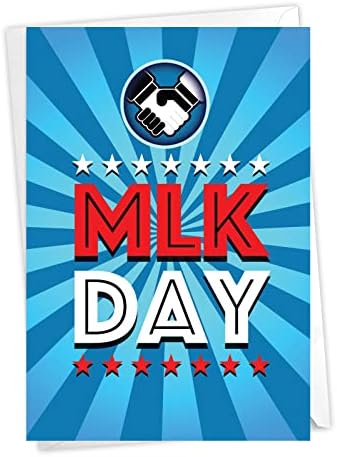 Најдобрата компанија за картички - Мартин Лутер Кинг rуниор Дневна хартија картичка со плик 5 x 7 инчи MLK Jr. Day C10261Mkg