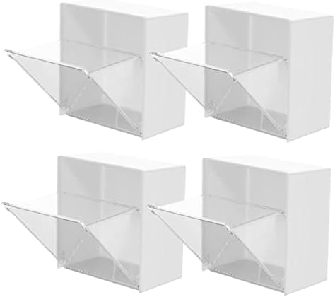 Зеродеко 12 Парчиња Кутија За Складирање Ѕидови Кутија За Складирање Козметика Бела Повеќенаменска Пс