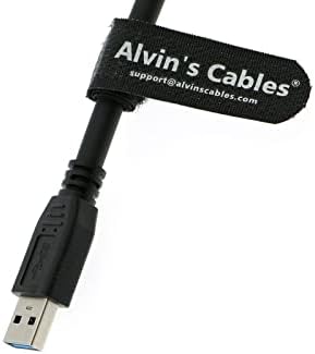 КАБЛИТЕ НА алвин USB 3.0 ПОДАТОЦИ-КАБЕЛ USB - А До Микро-Б Прав Агол Со Двојно Заклучување-Завртки Високо-Флексибилен Кабел Заштитен-Кабел