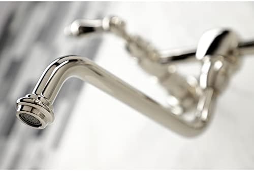 Кингстон месинг KS1216Al Heritage Faucet, полиран никел