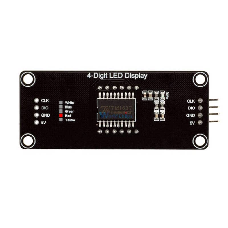 0,56 0,56 инчен 4-цифрен црвен LED дисплеј цевка децимални 7 сегменти TM1637 Часовник Модул за двојни точки за табла Arduino DIY