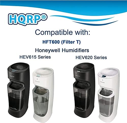 HQRP 4-Пакет Фитил Филтер Компатибилен Со Honeywell Филтер T HFT600 / HFT600PDQ Замена одговара Honeywell HEV615 HEV620 Hev600