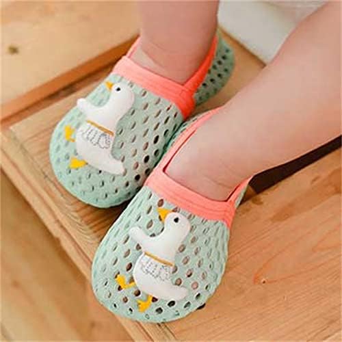 Девојки за бебиња девојки против чорапи со слатки подни чорапи решетки за дишење на глуждот од 6 до 48 месеци） чевли за девојчиња за новороденчиња