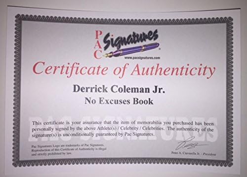 Дерик Колман не потпиша изјава за книги w/ COA од потпишување w/ сертификат за автентичност Сиетл Seahawks Super Bowl Champion