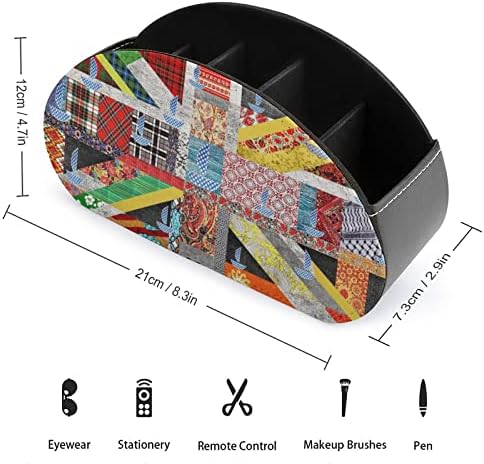 Унион Џек ВЕЛИКА БРИТАНИЈА Британско Знаме Тв Далечински Управувач Држач Десктоп Организатор Кутија За Складирање Козметика Канцелариски Материјали