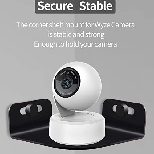 Универзален агол на Shtcszba Mount for Wyze Camera Pan V2, V3, ќошните wallидни монтирања за камери на Wyze затворено на отворено, монтирање