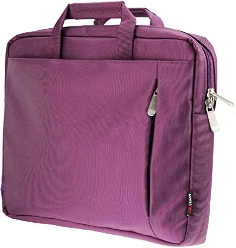 Патувачка торба за отпорна на вода на Navitech Purple Sleek - Компатибилен со Yongchy 9,8 Преносен ДВД плеер