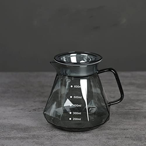 Yyuyu obsidian diamond turkish ладно пијалак производител на кафе, отпорна на топлина стакло Gongfu чајник чај чај сет