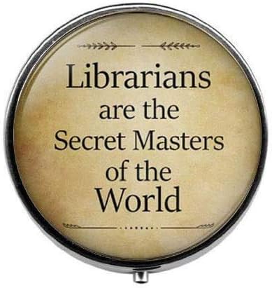 Библиотекарите Се Тајните Мајстори На Светот Накит, Библиотекар Пилула Кутија, Бонбони Кутија, Библиотекар Подарок