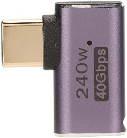Адаптер Shanrya USB4.0 Type C, преносен исклучителен тип C до типот C адаптер 40Gbps HD 8K Брзо полнење за лаптоп