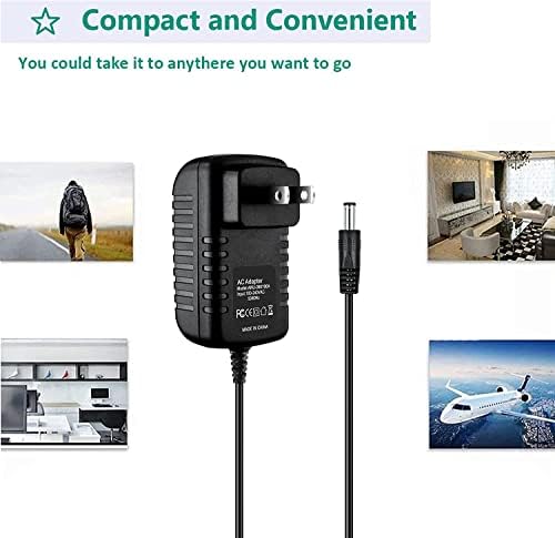 Guy-Tech 5V AC DC адаптер полнач компатибилен со Grandstream GXP-2100 VoIP телефон за напојување на електрична енергија