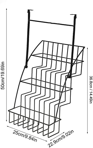 Обложена железна жица 3-ниво покачена зачини тегли шишиња решетката кујна за складирање на полица за складирање црна