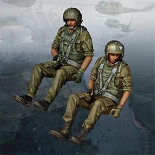 ФКБЕЛ 1/35 Виетнамска војна во војната на американската армија пилотски смола модел на војник во војник, необработен и необоен минијатурен
