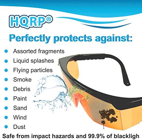 HQRP UV заштитни очила за безбедност/чаши за работа во дворот, градинарство, косење на тревници, плевење на плевел, кастрење на жива
