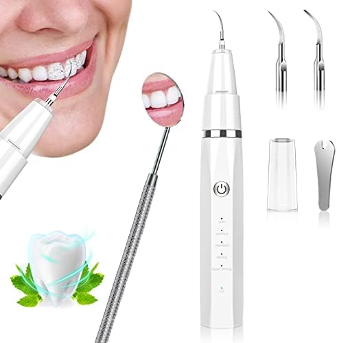 Отстранувач на плакета за заби-Лами Отстранете ги забите дамки тартер калкулус со LED 5 прилагодливи режими 3 заменливи чисти глави -safe