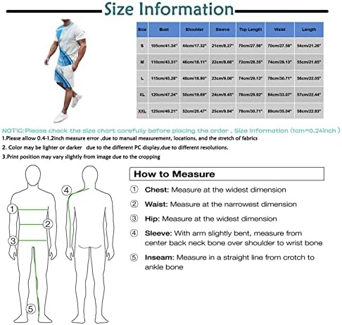 Zhensanguo Mens Fashion 2 Piece сет обични мускули со кратки ракави со кратки ракави и класични спортови шорцеви поставени тренерки